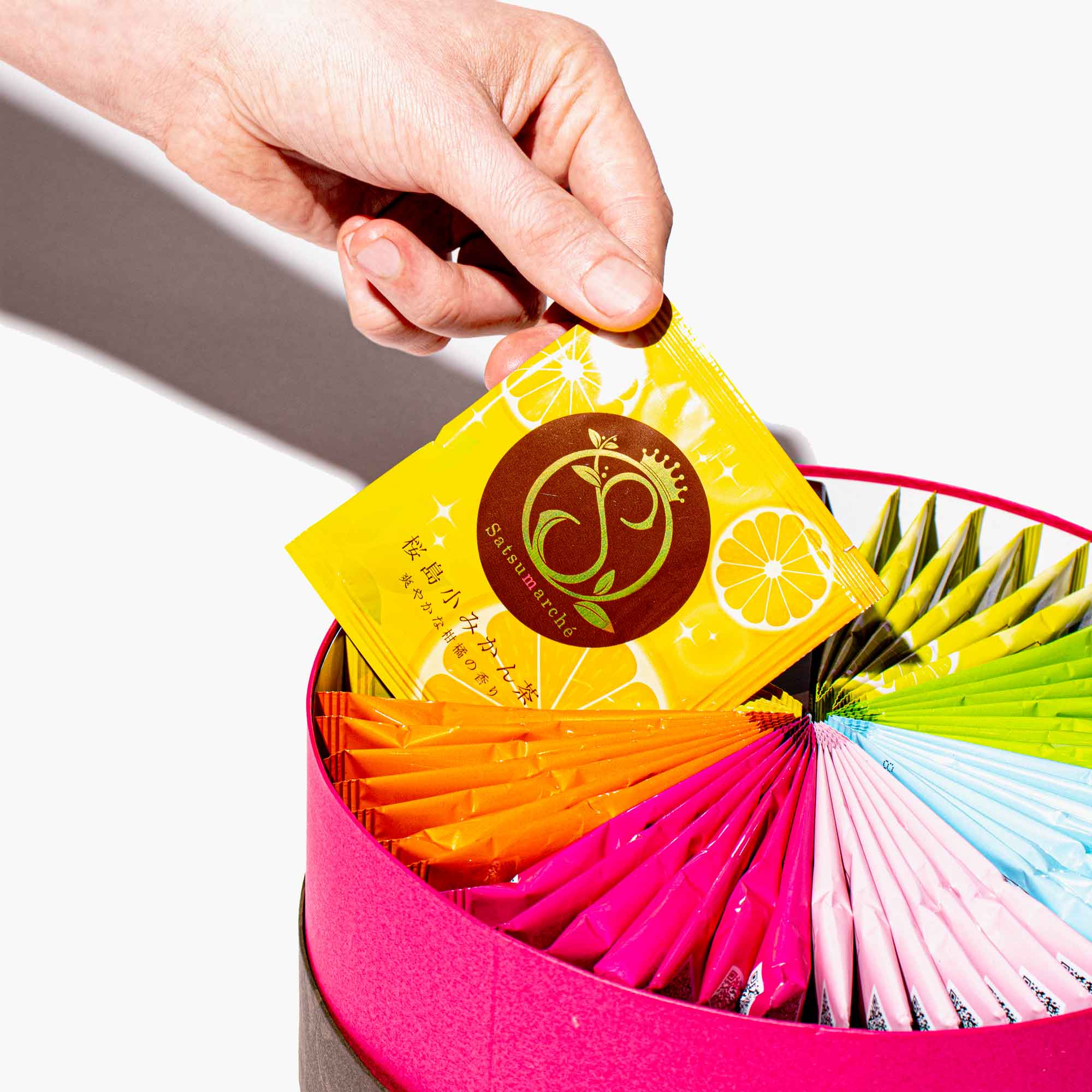 Kagoshima Seicha Gift Box: Satsumarche Tea Bags (49 Pieces, 7 Flavors) - Image 3