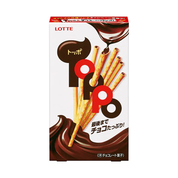 Lotte Toppo Sticks: Chocolate (10 pieces)