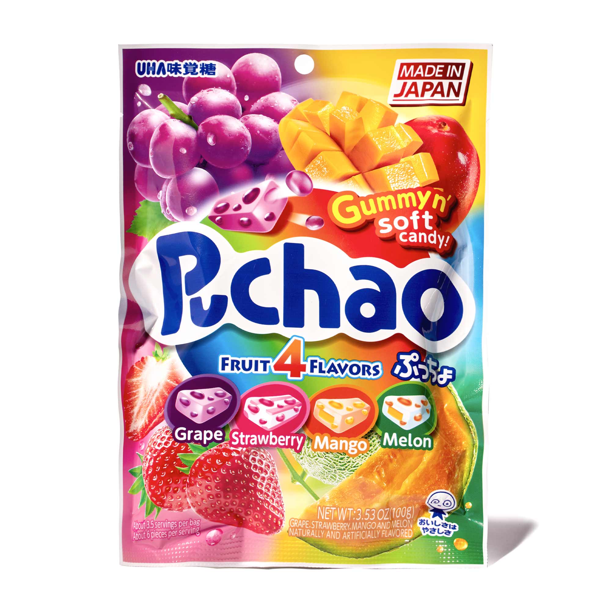 UHA Mikakuto Puchao Gummy Candy: Fruit Mix