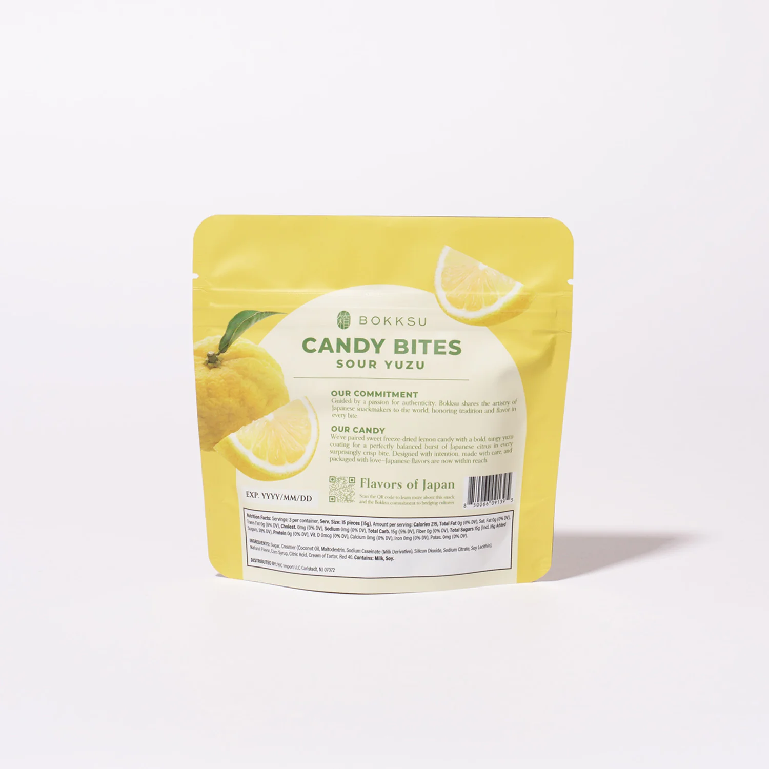 Sour Yuzu Japanese Candy Bites 0.75oz - Image 2