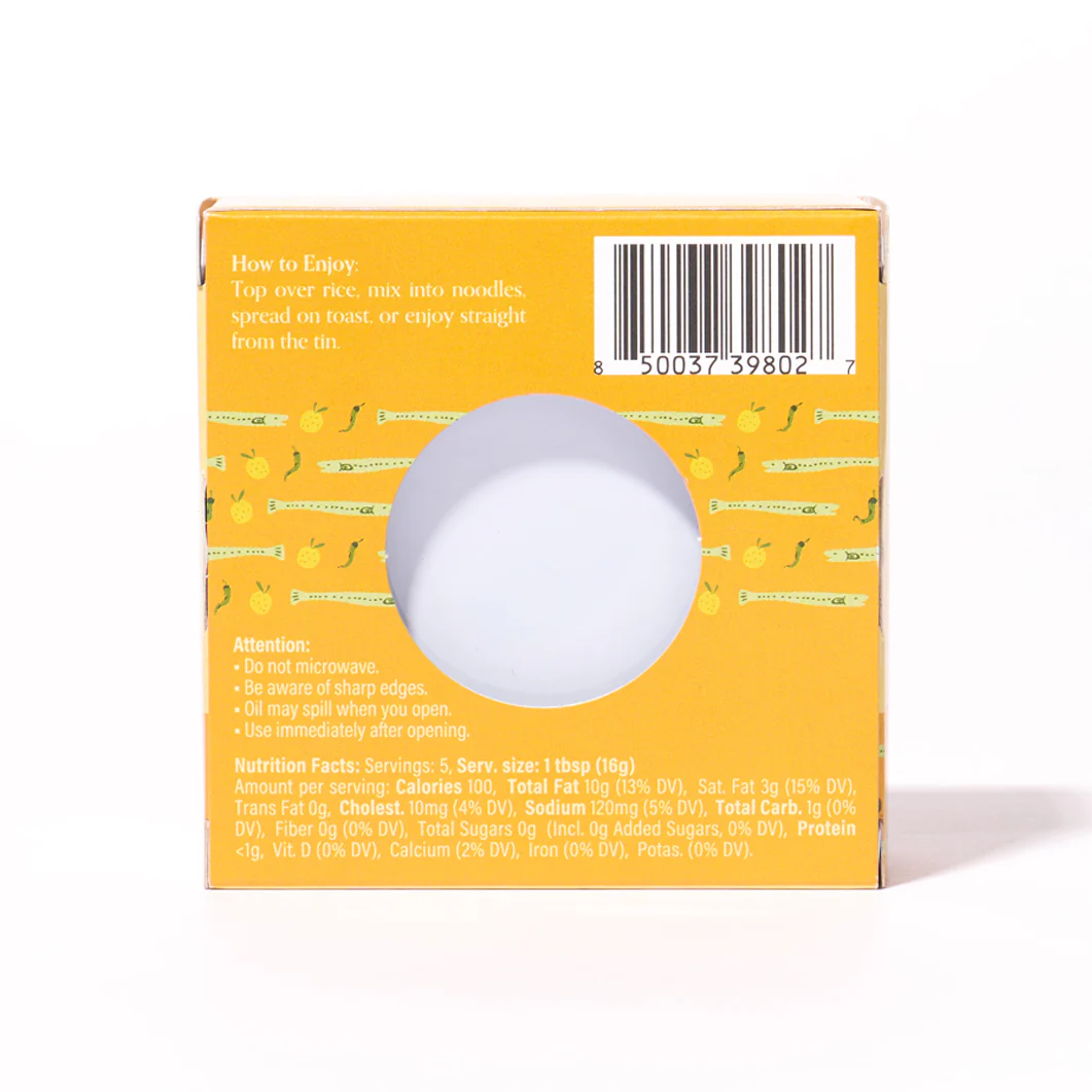 Bokksu Tinned Shirasu Anchovies with Yuzu Pepper (4-Pack) - Image 7